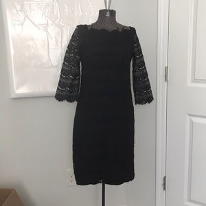 White House black market black lace dress
